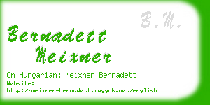 bernadett meixner business card